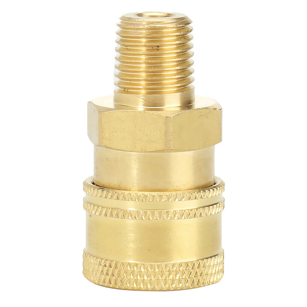 Brass Fitting Gasket Pressure Washer Garden Faucet Female to 1/4 Male Durable