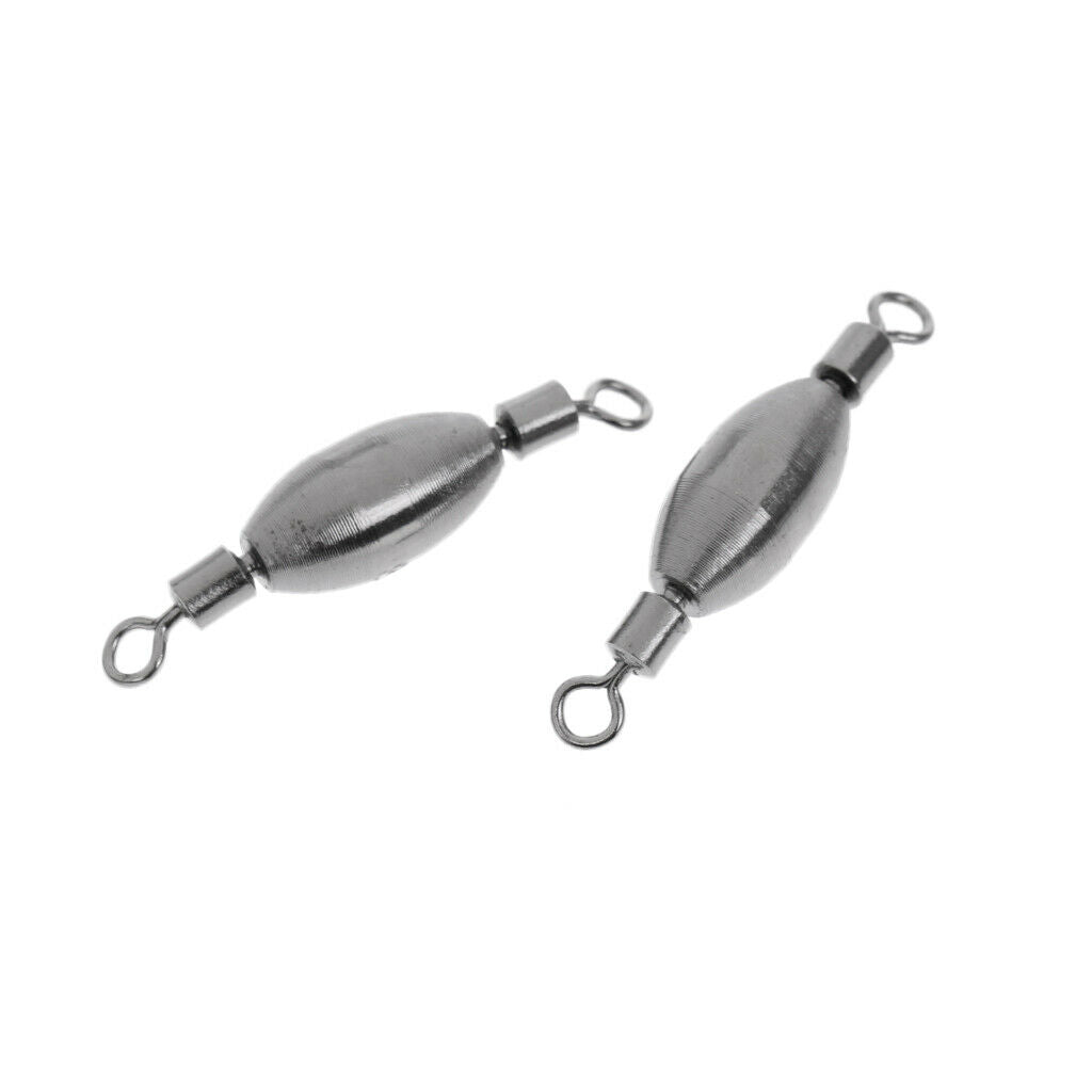 10Pcs Copper Quick Sinker Fishing Swivels Rolling Barrel Swivels Tackle 0.8