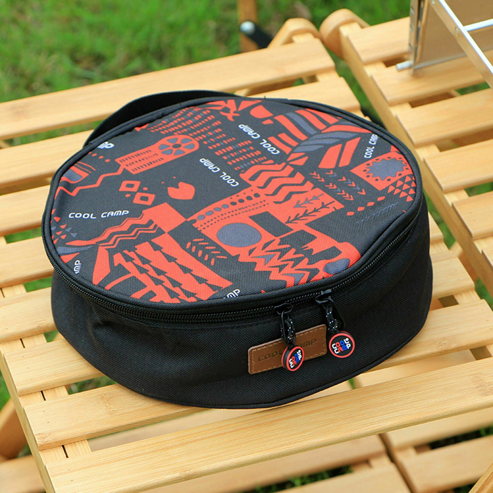Stainless Steel Camping Frying Pan Pot with Folding Handle for Backpacking