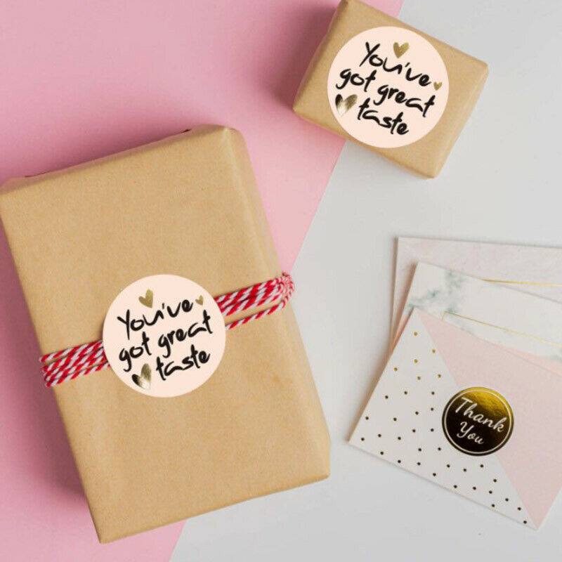 500pcs Love Pattern Thank You Stickers Seal Labels Stationery Stick.l8