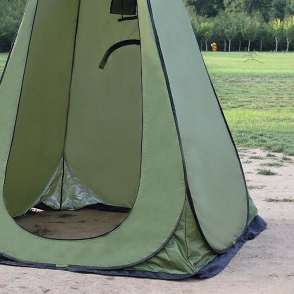 Portable Outdoor Camping Sun Shelter Camp Toilet Privacy Tent Army Green