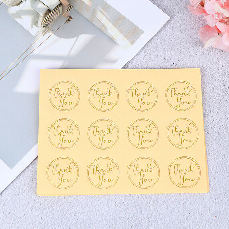 120pcs Transparent Round Thank You Sealing Stickers Baking DIY Gift Box L.l8