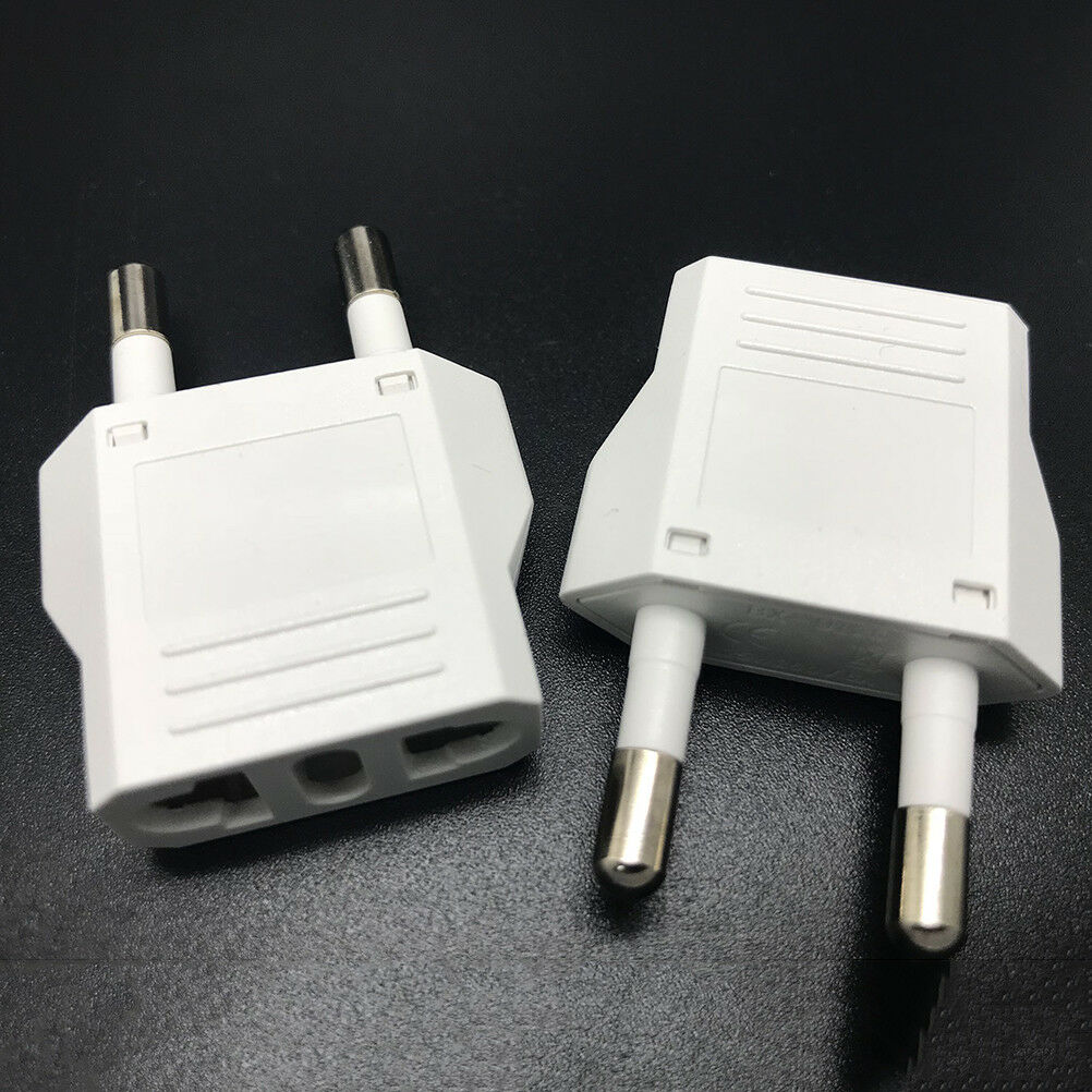 1Pc Travel Charger Wall AC Power Plug Adapter Converter US USA to EU Eur .l8