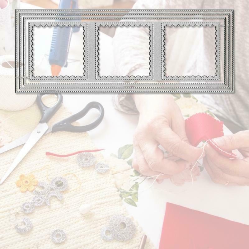 Border Background Metal Cutting Dies Stencil DIY Scrapbooking Album Paper Card