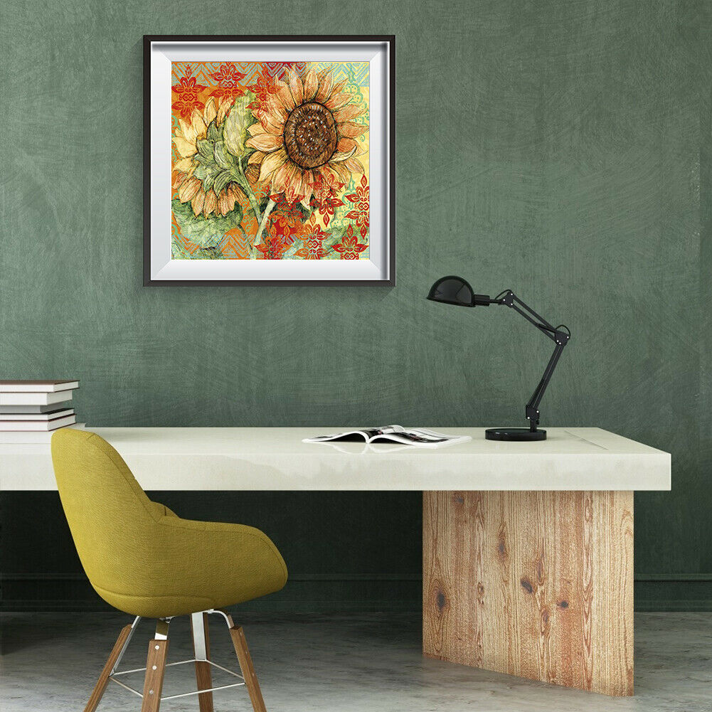 5D DIY Diamond Painting Bright Flower Full Round Drill Embroidery (LG145)  @