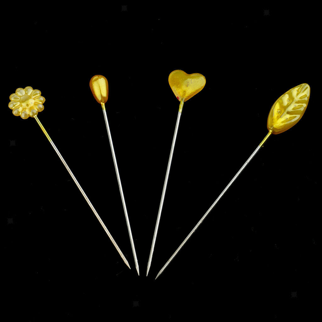 120x Flower Heart Scarf Shawl Pin Hijab Safety Pin Snag-Free Fashion Jewelry