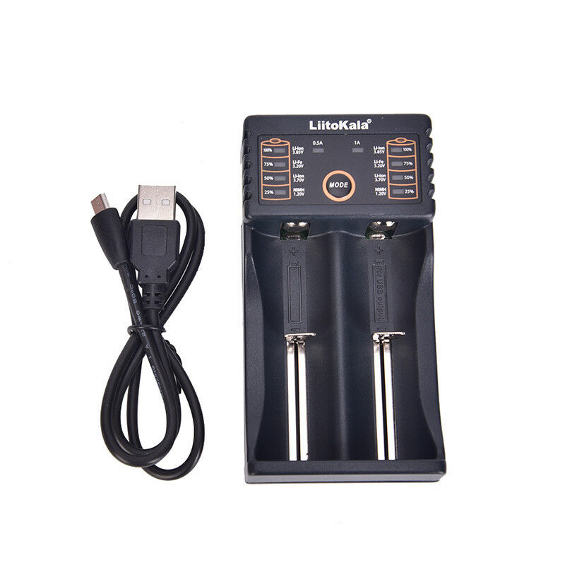 LiitoKala Lii-202 2 Slots USB Battery Charger For Ni-MH Li-ion LiFePO4 DD