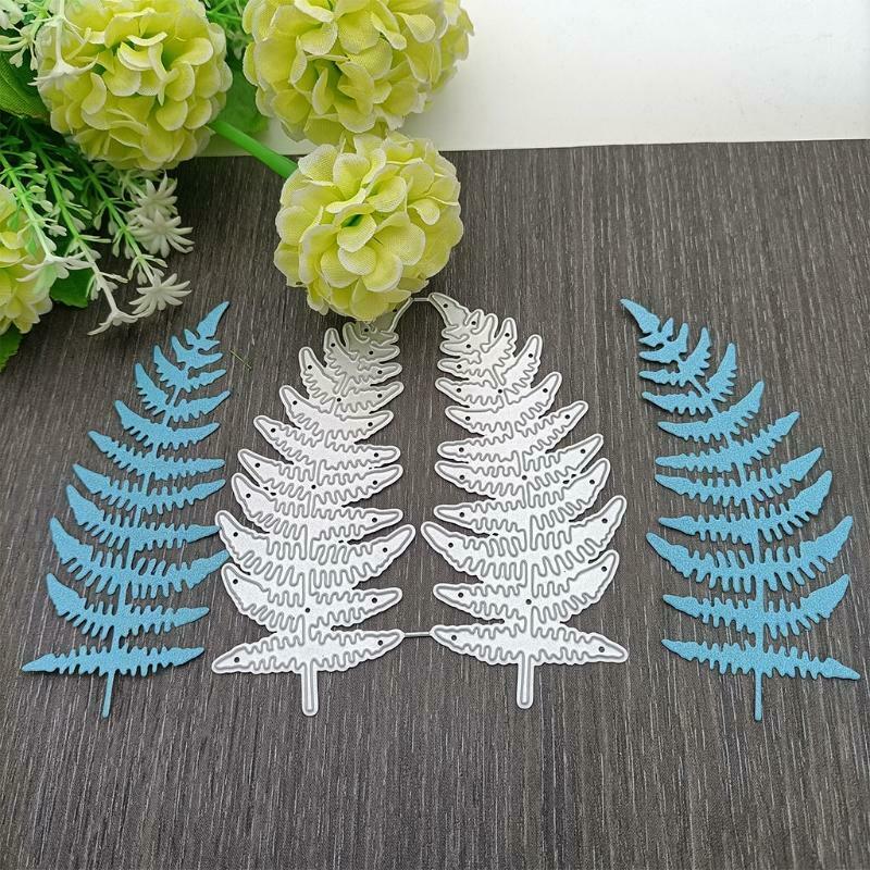 Double Long Leaf Carbon Steel Cutting Dies DIY Scrapbooking Photo Album Making