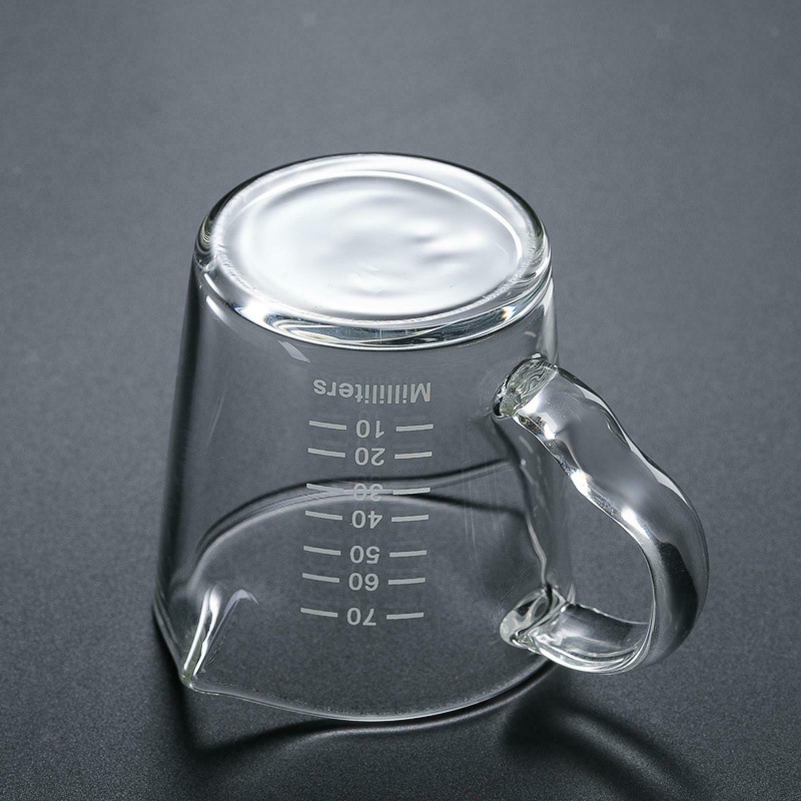 Glass Measuring Cup Jigger Ounce Mug for Tea Wine Drink Shaker Milk Coffee