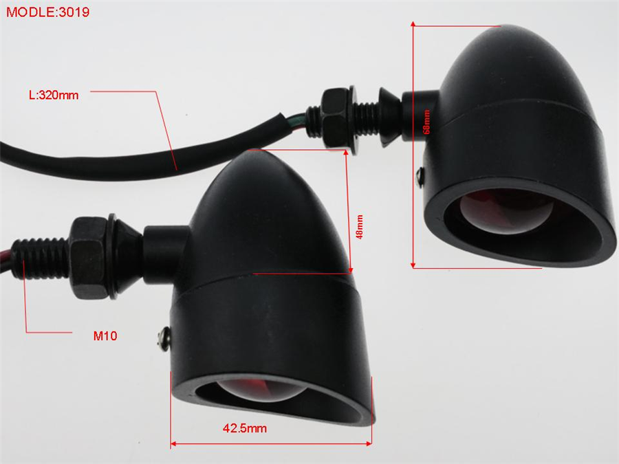 Universal Cafe Racer Bobber Chopper Motorcycle Turn Signals Indicator Lights