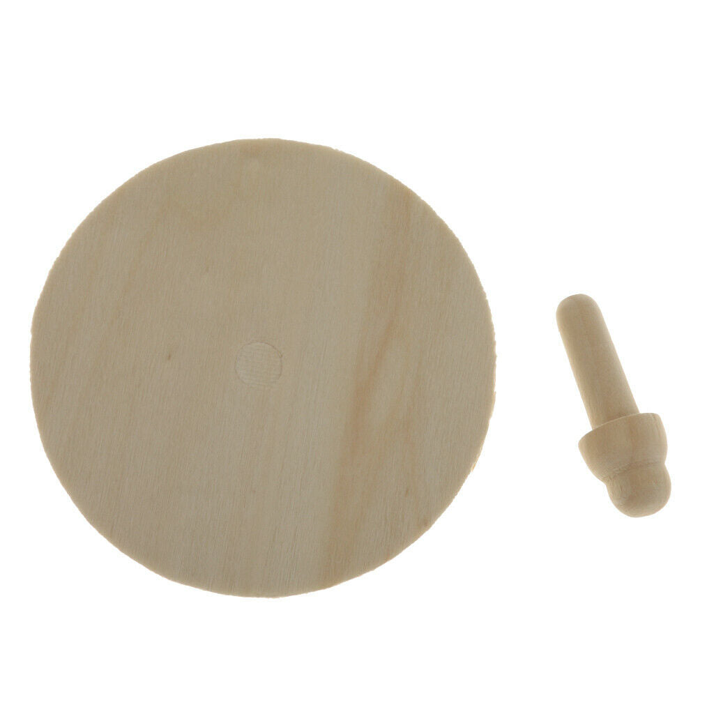 5pcs Creative Unfinished GYROS for Children Wooden Birthday Gift