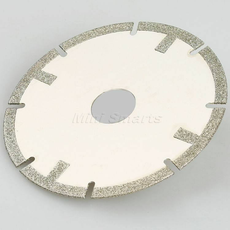 4" 100mm Diamond Coated Tipped Cut Disc Saw Blade Wheel Rotary Tool Grit 60#