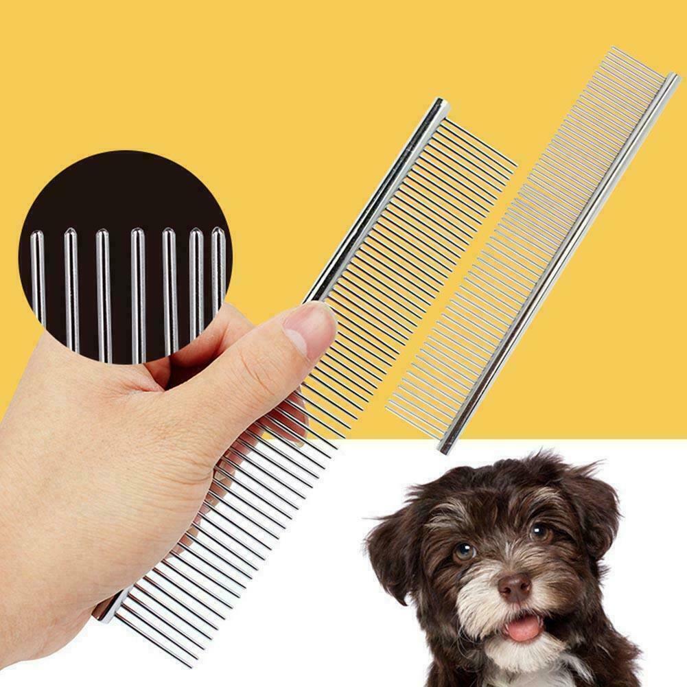 Pets Stainless Steel Comb Hair Brush Shedding Flea For Dog Cat Trimmer Grooming