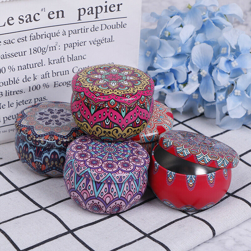 Scented Candle Empty box Natural Tin Can Home Decoration Outdoor Candy Gi.l8
