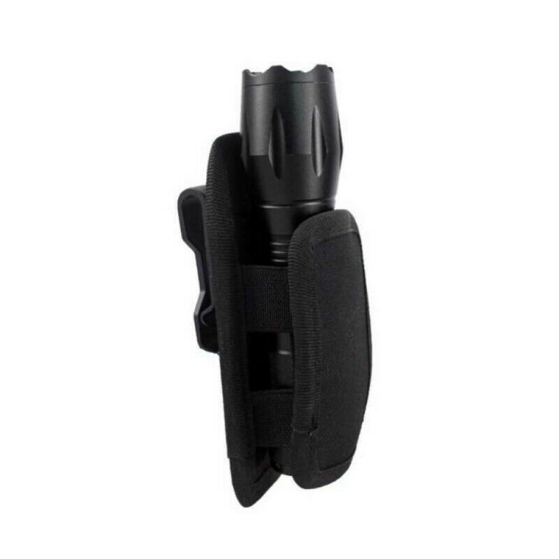 New 360 Degree Rotatable Clip Flashlight Pouch Holster Belt Carry Case Holder