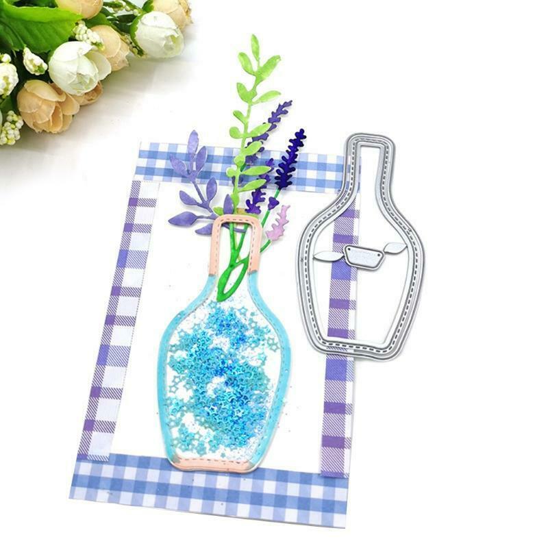 Flower Vase Metal Cutting Dies Stencil Scrapbooking DIY Album Stamp Paper Card