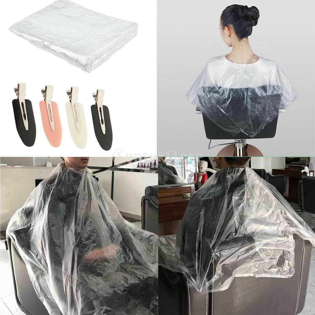 200x Disposable Hair Cutting Coloring Gown Capes Gowns for Hairdresser