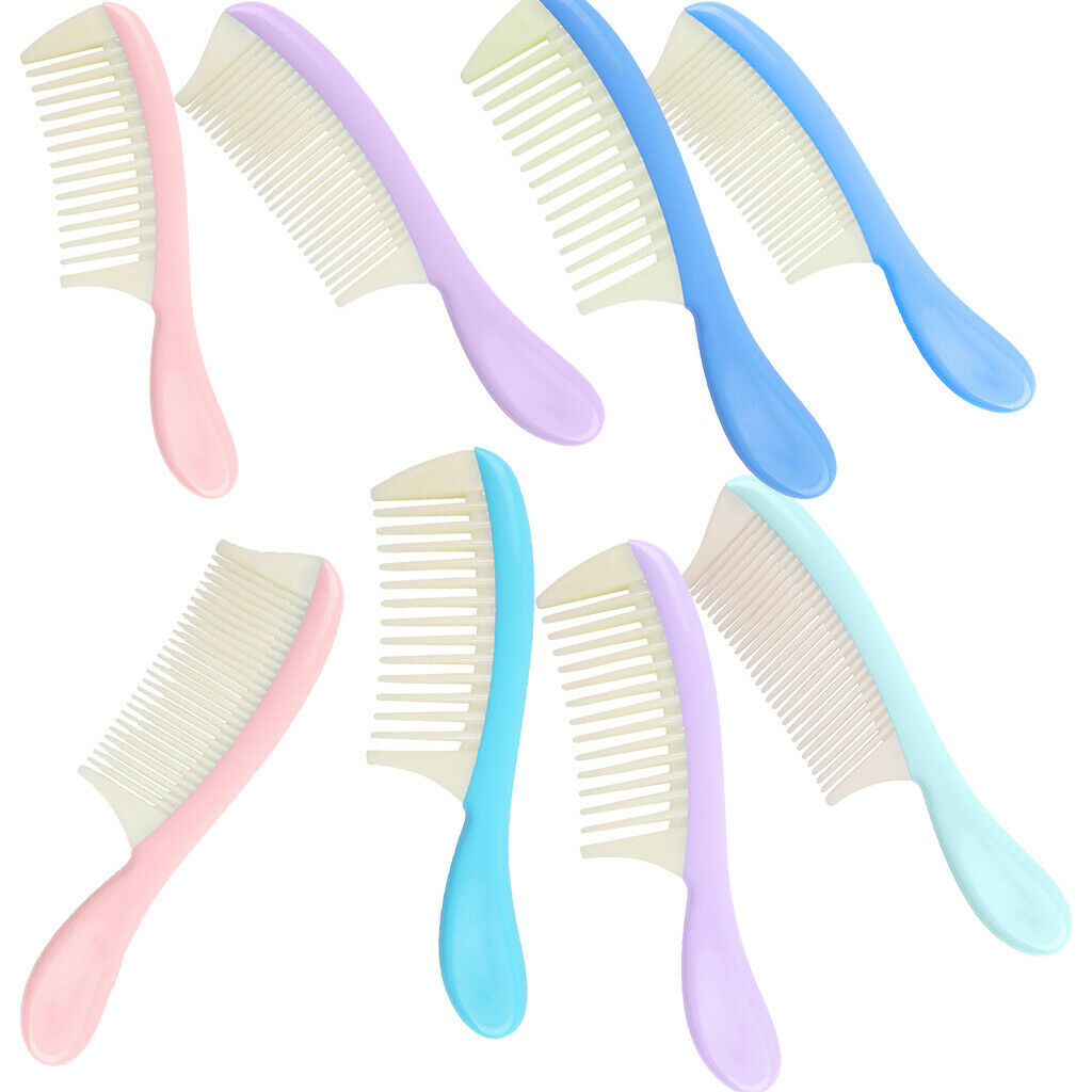 18.5cm Durable Barber Styling Wide Teeth Comb Hairdressing Detangling Comb -