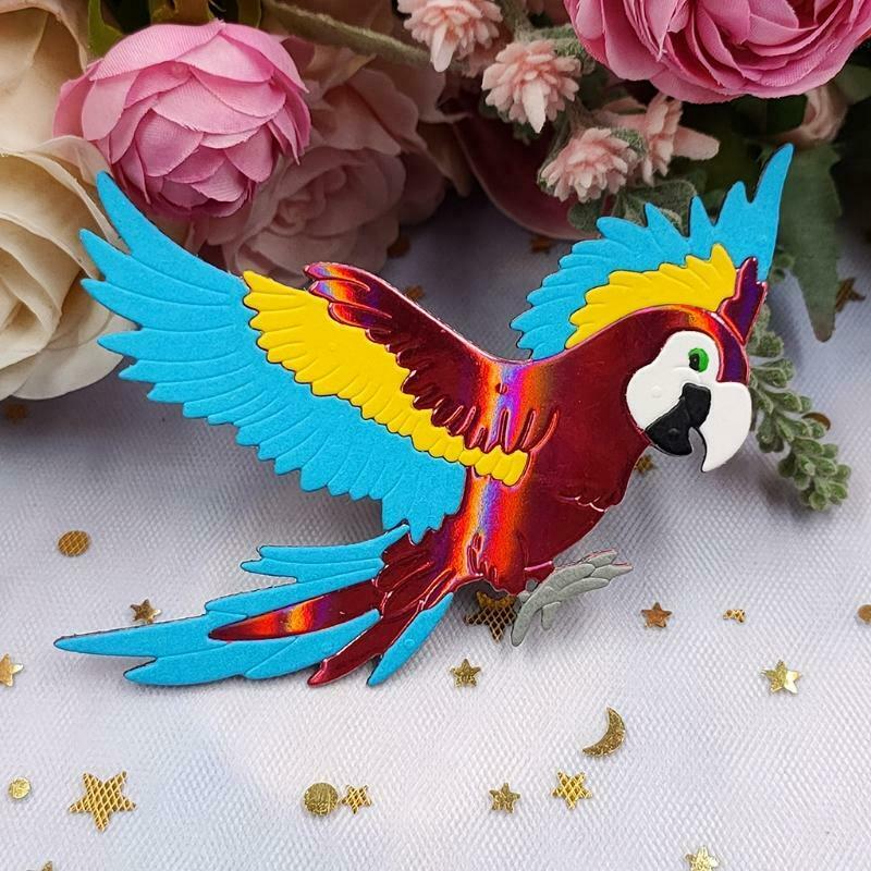 Parrot Metal Cutting Dies Stencil DIY Scrapbook Album Paper Card Template Mold