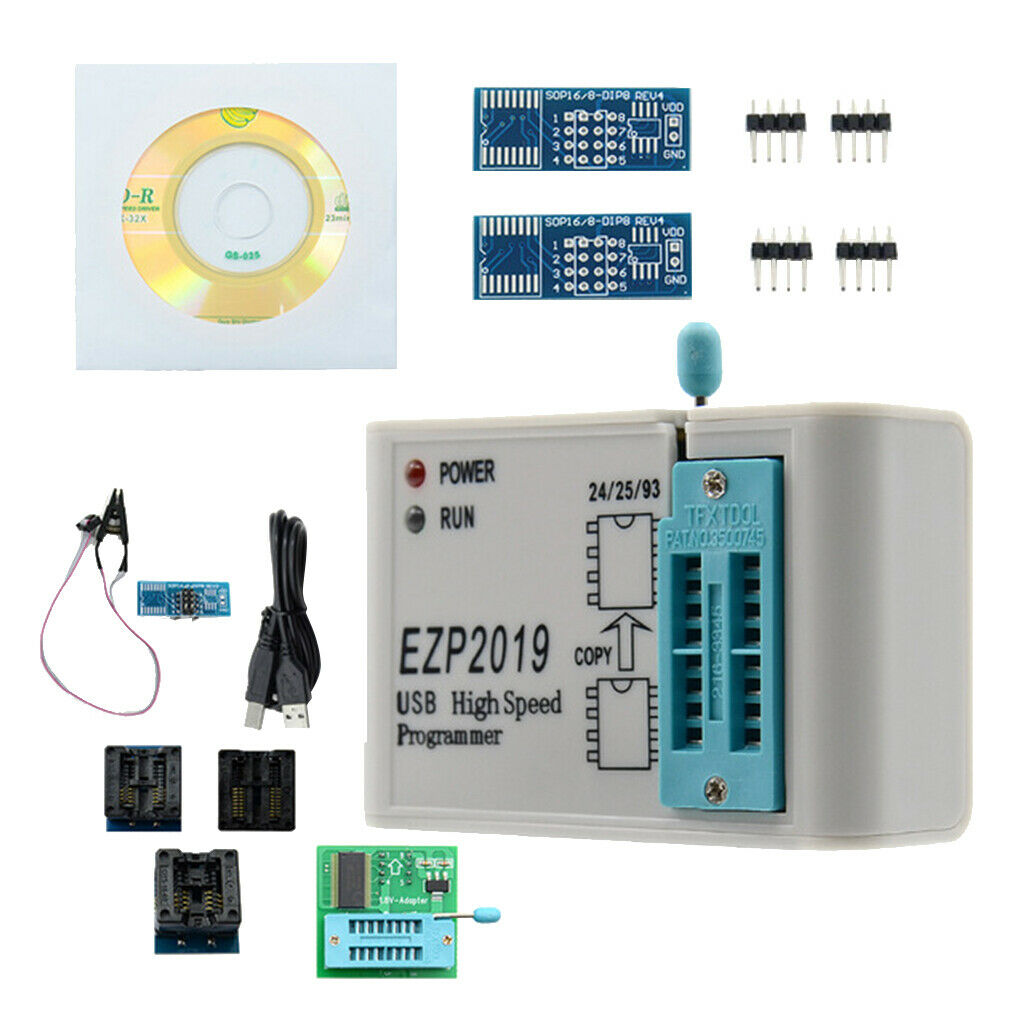 Ezp2019 High  Usb Spi Programmer Support Flash 24 25 93 Eeprom + 8