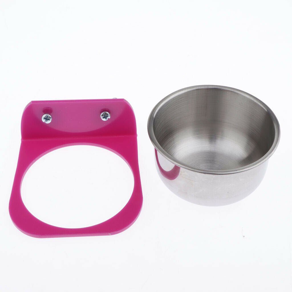 2Pieces Bird Water Feeder Small Animals Food Cup Birds Macaws Finches Mice