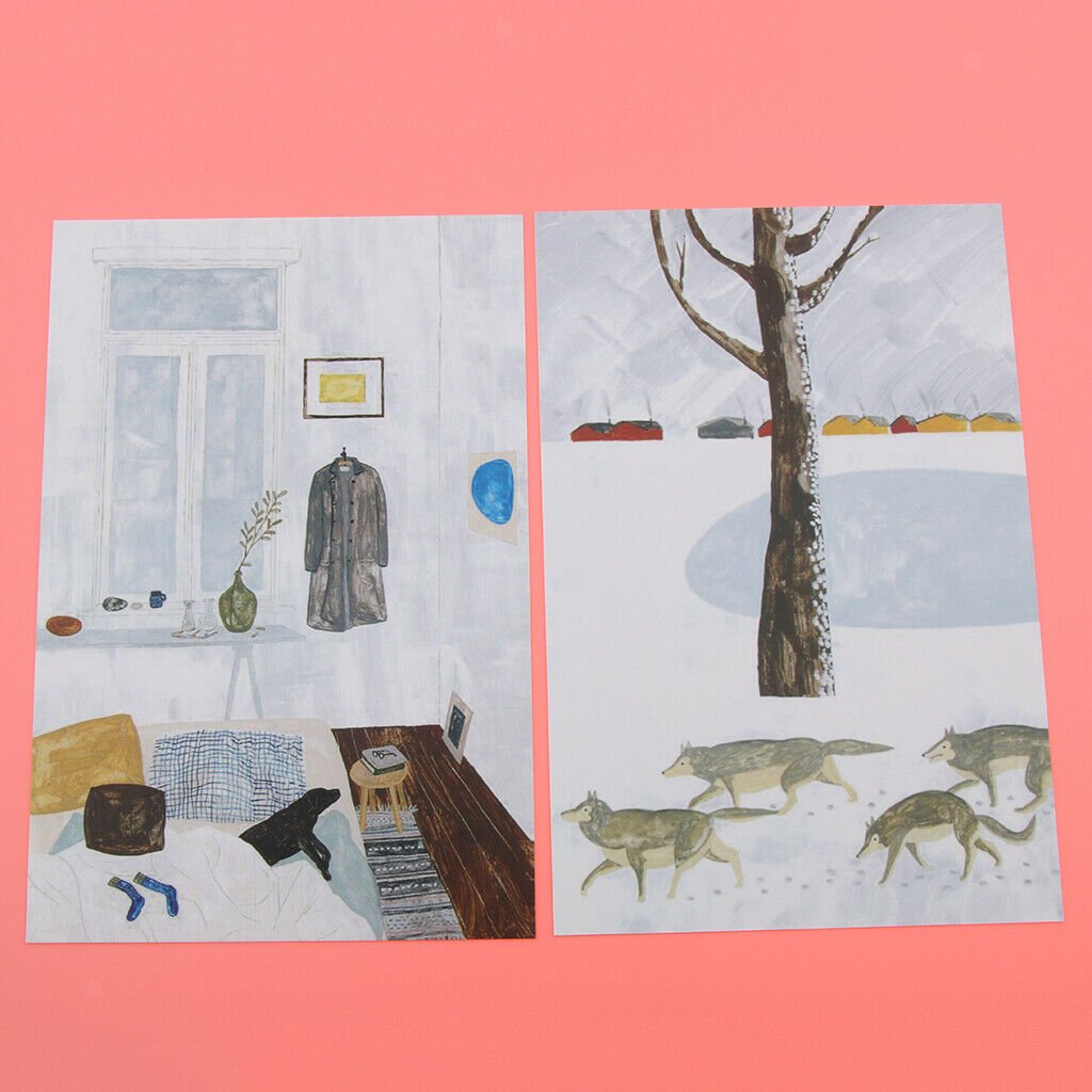 Double-sided Illustrator Wall Card Decoration Photo Props Paper Room