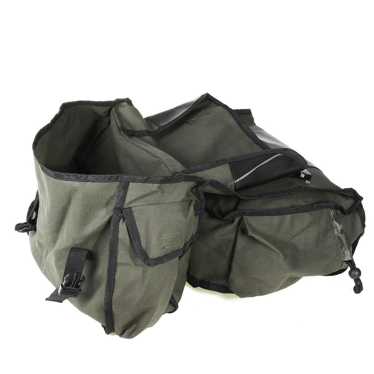 26L Universal Canvas Motorcycle Side Saddle Bag Pannier Luggage Storage