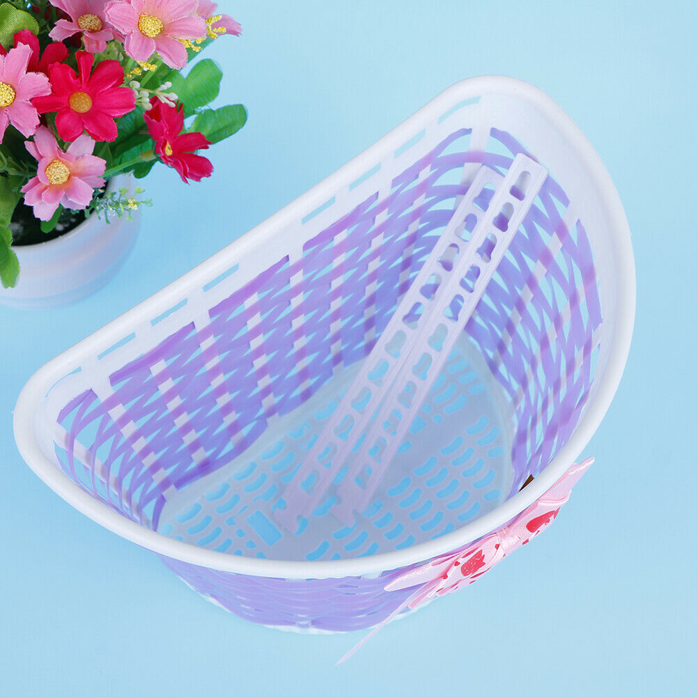Bicycle Basket Front Bag Rear Hanging Basket Panniers Bike Bowknot Front .l8