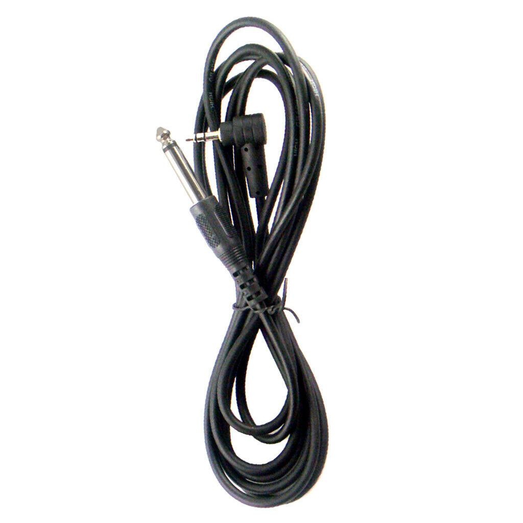 6.35mm 1/4" Guitar Bass Amp Amplifier Cable for Instrument Straight to Right