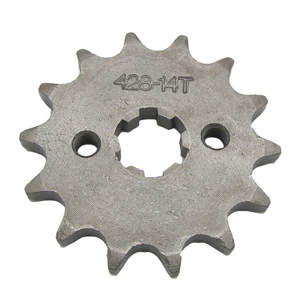 14T Teeth 17mm 428 Chain Front Sprocket Cog Pit Quad Dirt Bike ATV Buggy