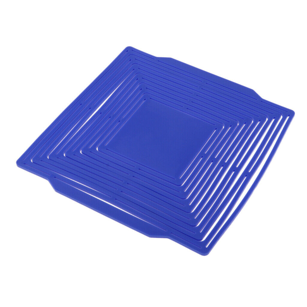 Coffee Cup Place Mat Hot Pot Holder Insulated Trivet Mat Carry Basket Bag Blue