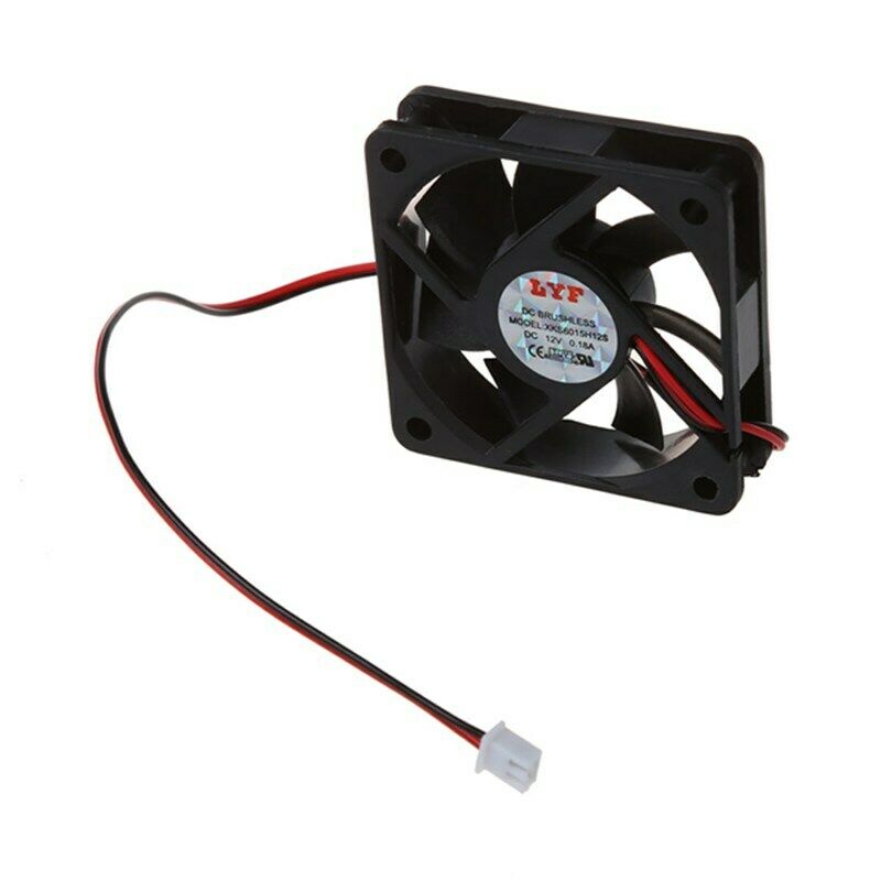 DC 12V 2Pins Cooling Fan 60mm x 15mm for PC Computer Case CPU Cooler W2B5