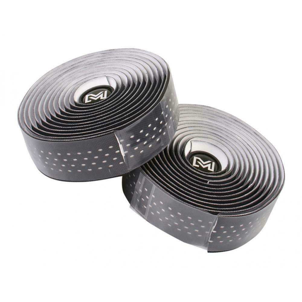 1 Pair Bicycle Handlebar Tape PU Leather Breathable Handle Bar Wrap White