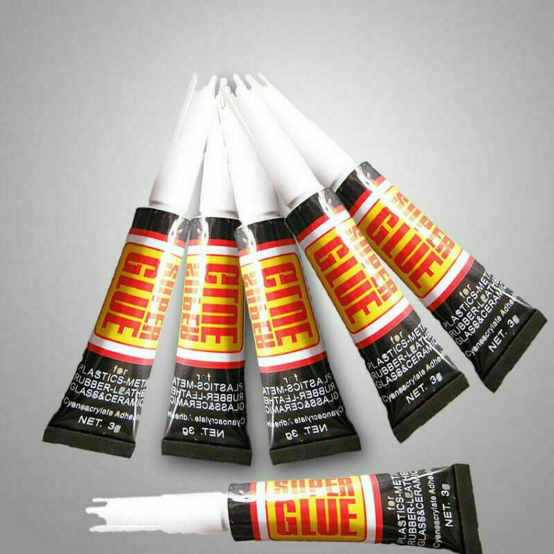 6pcs Useful Super Glue Surface Insensitive Extra Strong Adhesive Fast Instant