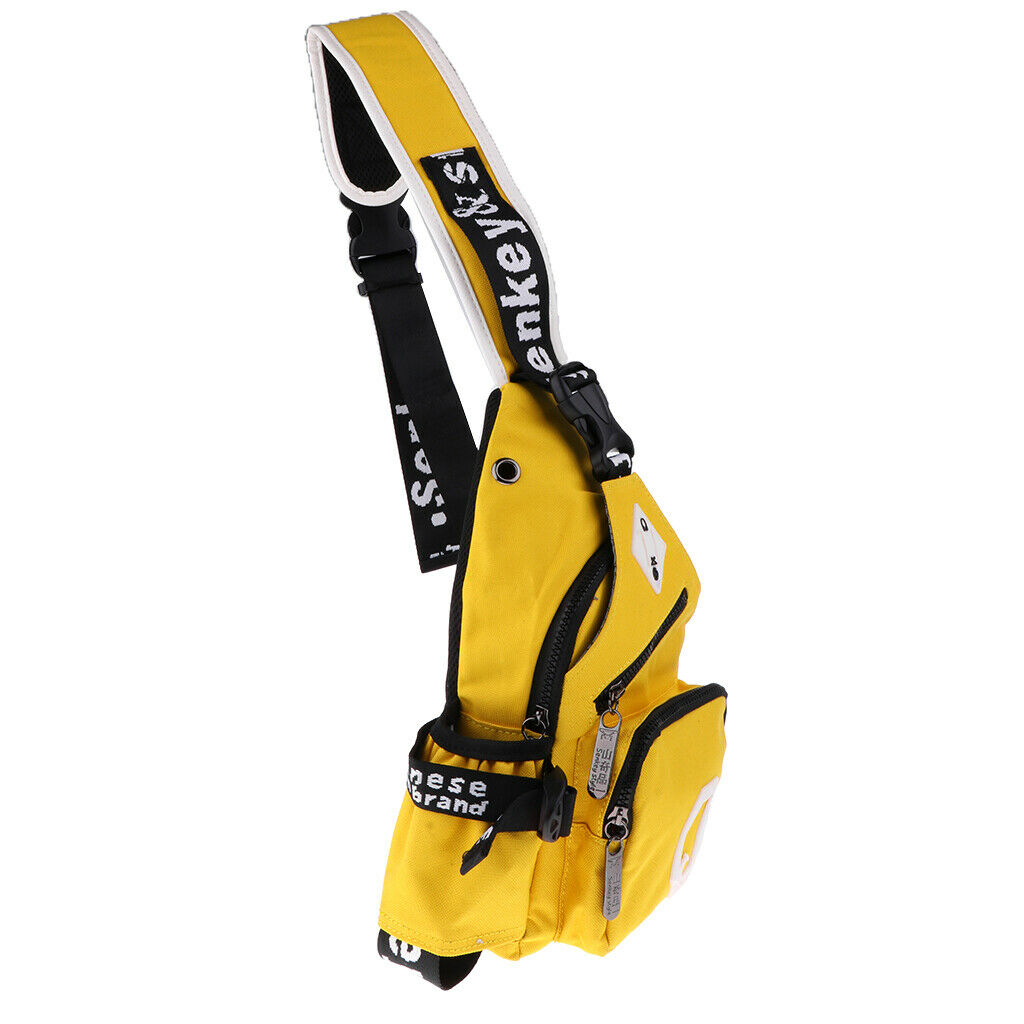 Crossbody Bag Backpack Outdoor Cycling Chest Shoulder Gym Bags Sack Yellow