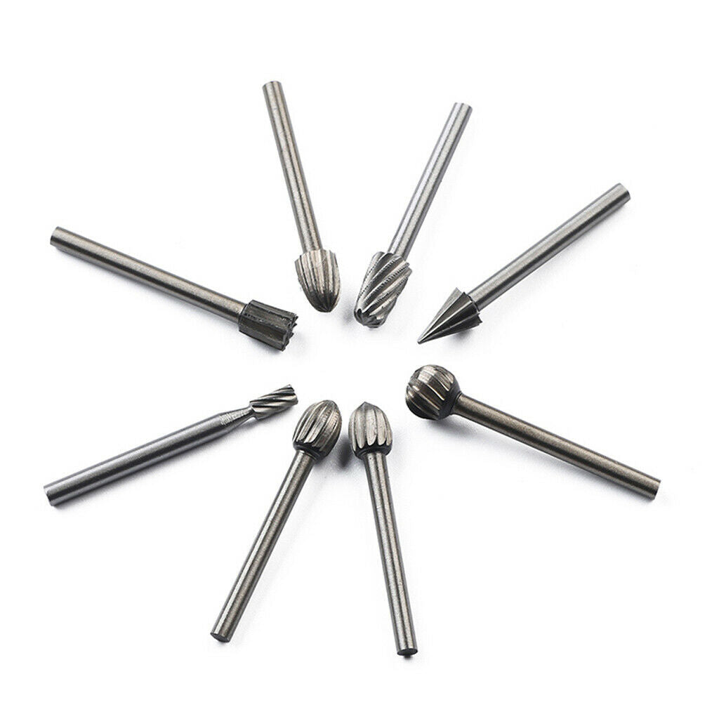 20pcs 1/8 Hex Shank Rotary Burr Set HSS Rotary  Burr Grinder Rotary Tool