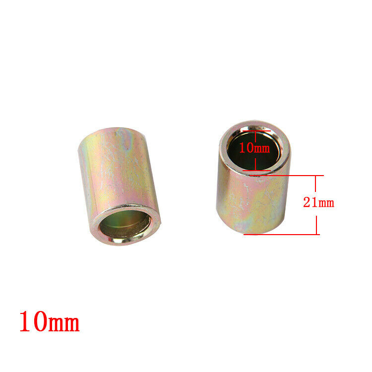 10mm Rear Shock Absorber Eyelet Bushing Reducer Sleeves 0.83" Length Motorcycle