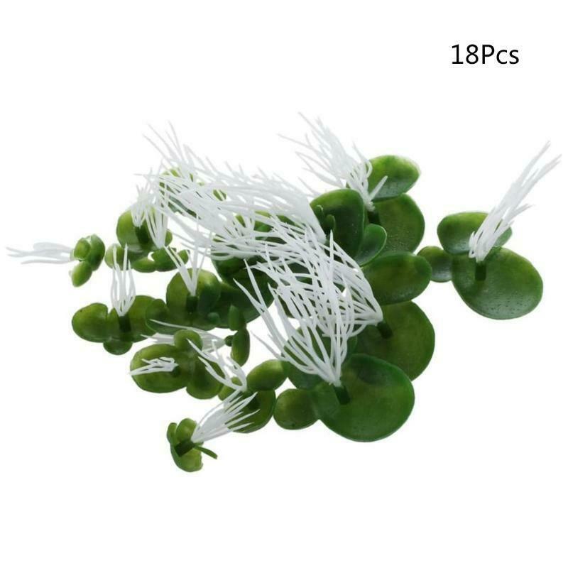 Realistic Duckweeds Floating All Year Available Pond Scenery 18Pcs Green Leaf