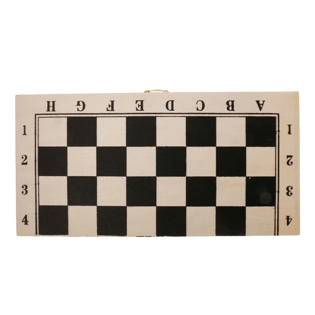 Premium Wood International Chess Checkers Set for Children Board Game 29.5cm