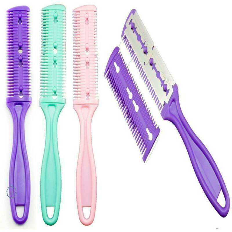 Double Sided Hair Thinning Razor Comb Professional Salon Hairdressing Trimmer~