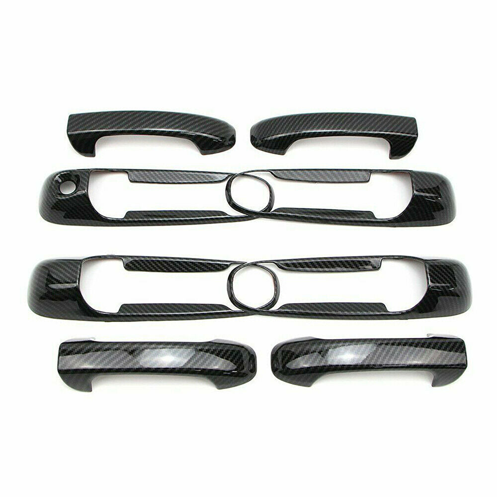 For 02-08 Dodge Ram 1500 2500 3500 03-09 Door Handle Cover Carbon Fiber Pattern