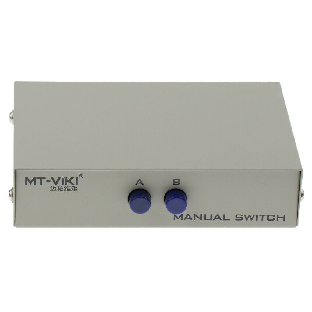 2Ports Manual Parallel DB9 Serial RS 232 Data Exchange Switch 2 in 1