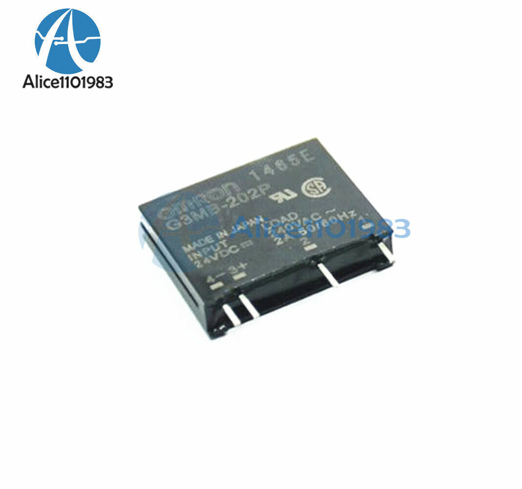 5PCS G3MB-202P-24V DC-AC PCB SSR In 24V 2A Out 240V Solid State Relay Module