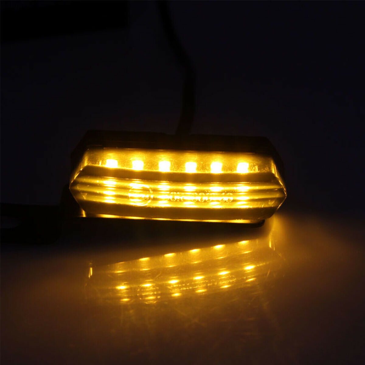 2PCS Motorcycle Turn Signal Lights LED Signal Lamp Dynamic Streamer   @E â—