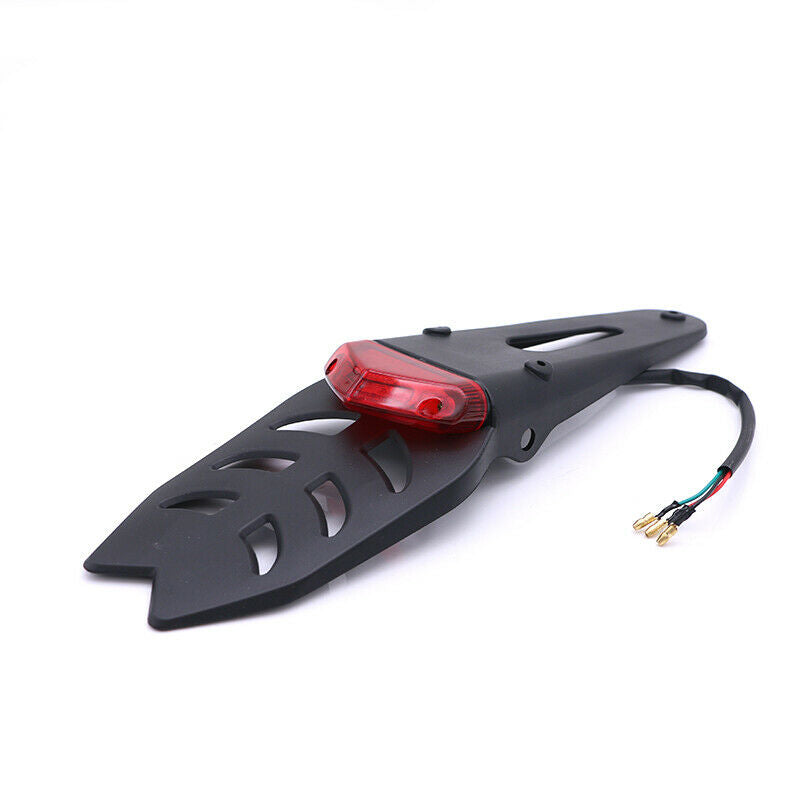 Off-road Dirt Bike Running Universal Red LED Rear Fender Brake Tail Light Lamp