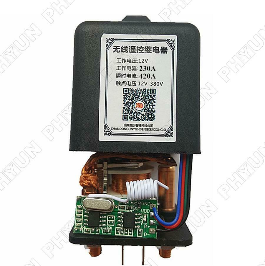 12V Universal Wireless Remote Car Battery Disconnect Cut Off Master Kill Switch