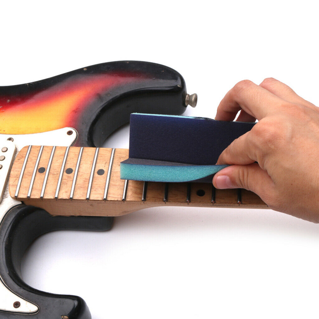 Sponge Sanding Block for Guitar Fingerboard Repair Polishing Tools Parts