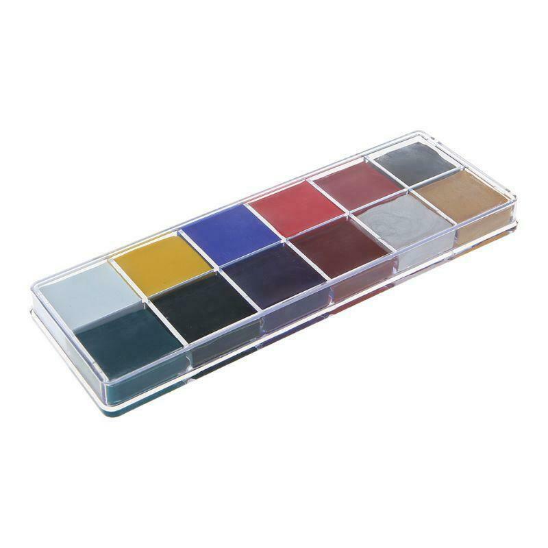 Face Body 12 Colors Oil Painting Paint Pigment for Beauty Kit Makeup Cosmetic