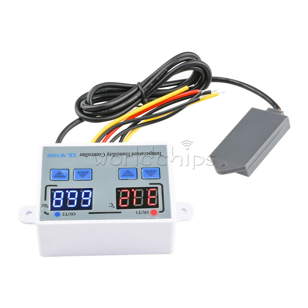 W1099 Intelligent Digital Temperature Humidity Controller 12V 24V AC110-220V