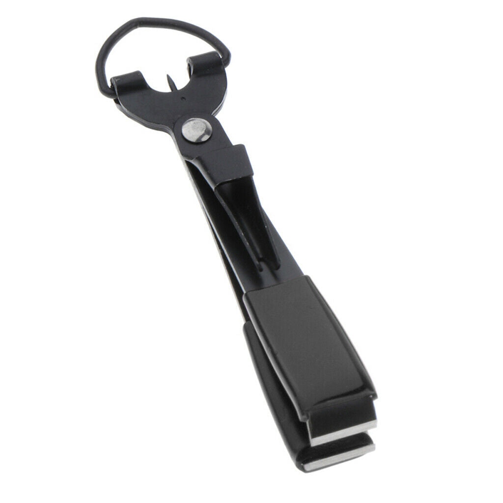 2pcs Quick Knot Tool 4 in 1 Fly Fishing Clippers Line Nipper Tying Tackle Black